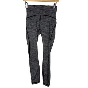 Lululemon 4 Train Times 7/8 Pant 25" Wee Are From Space Black Slate Legging